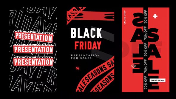 Videohive Black Friday glitch stories 31885281