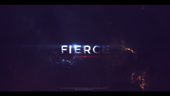 Videohive Fierce - Action Trailer Titles 21874400