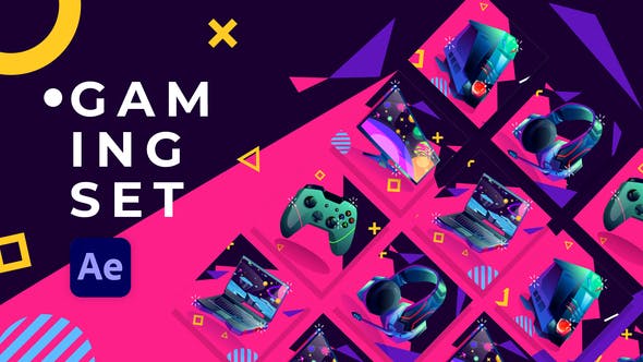 Videohive Gaming Set Product Promo After Effects 31938811