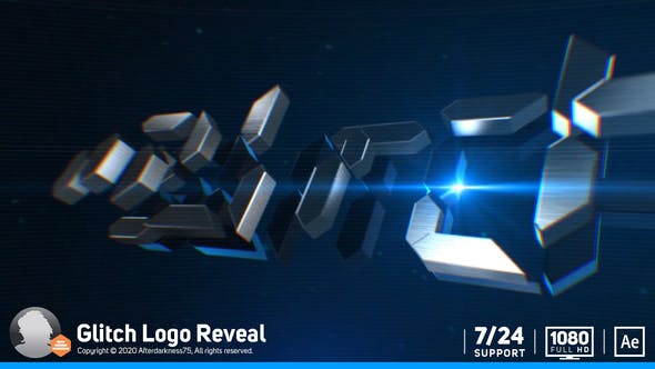 Videohive Glitch Logo Reveal 14137544