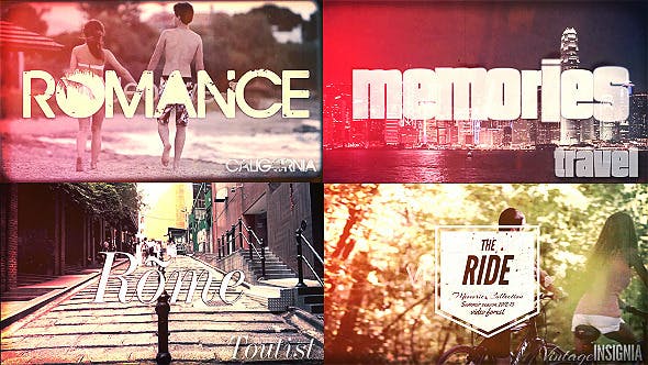 Videohive Travel Memories Typography Slideshow 5085980