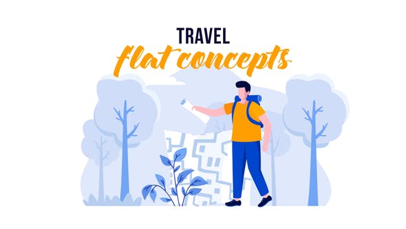 Videohive Travel Flat Concept 32322544