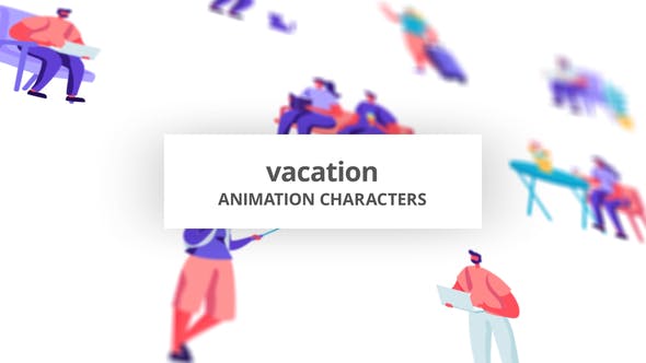 Videohive Vacation Character Set 32842691
