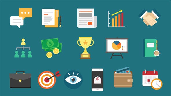 Graphicriver 16 Business Icons 22198284