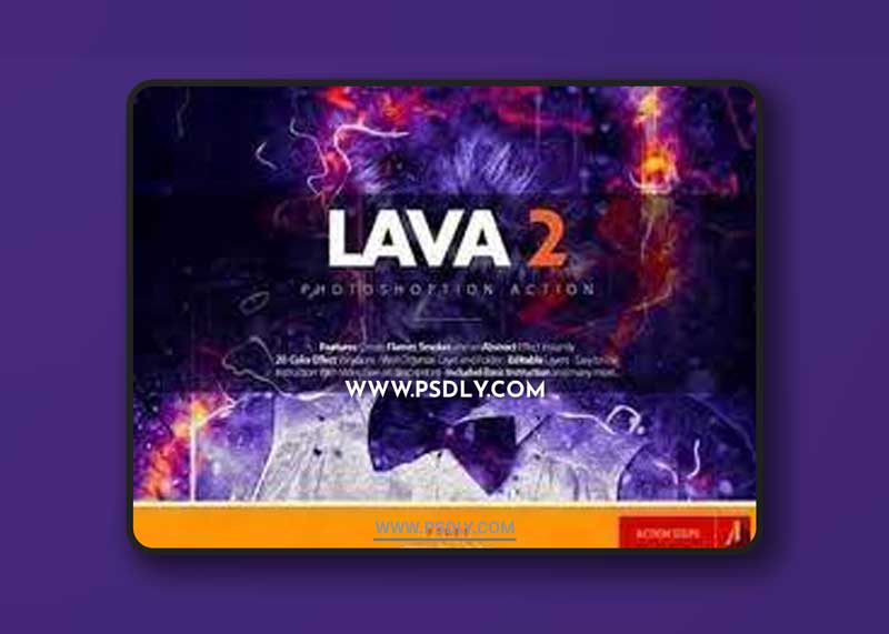 CM - Lava 2 Photoshop Action 1588333