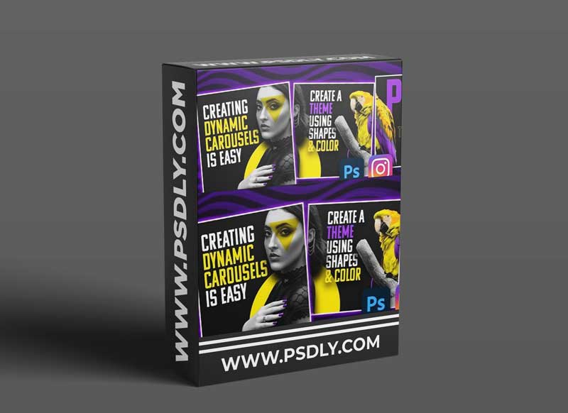 Create A Seamless Instagram Carousel Post in Adobe Photoshop Full Process