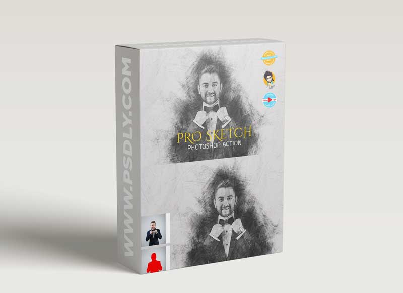 CreativeMarket - PRO SKETCH Photoshop Actions 6126837