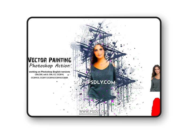 CreativeMarket - Vector Painting Photoshop Action 5277309