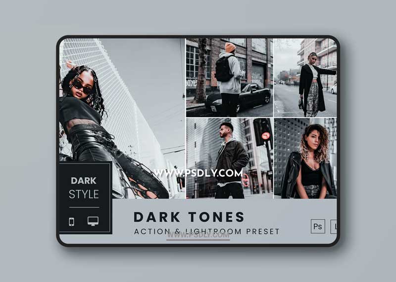 Dark Tones Action & Lightroom Preset