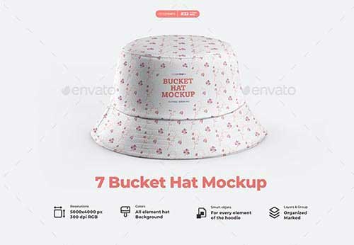 GraphicRiver - 7 Bucket Hat Mockups 32250942