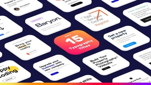 Videohive 15 Clean Typography Titles Part 2 32606671