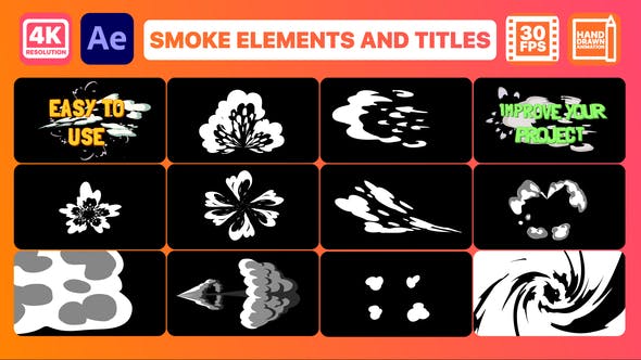 Videohive Smoke Pack and Titles After Effects 32377484
