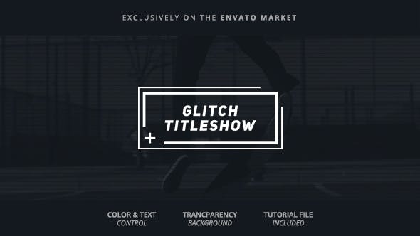 Videohive Glitch Titles and Logo 19292959