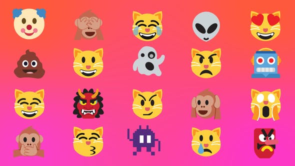 Videohive Animated Emoji Pack v4.0 30780801