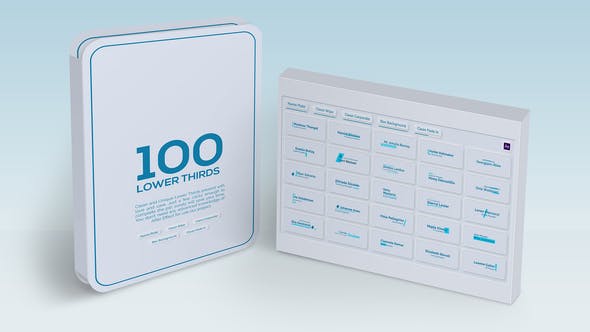Videohive 100 Lower Thirds Suits 27297339