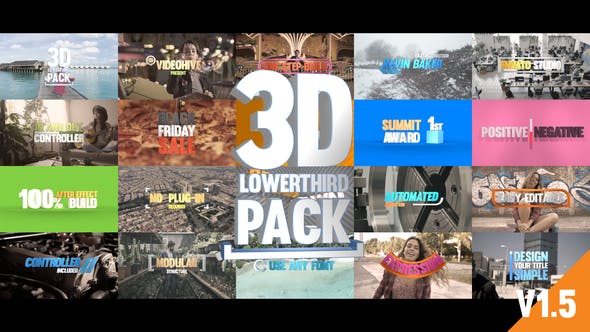 Videohive 3D Titles Pack 20897214