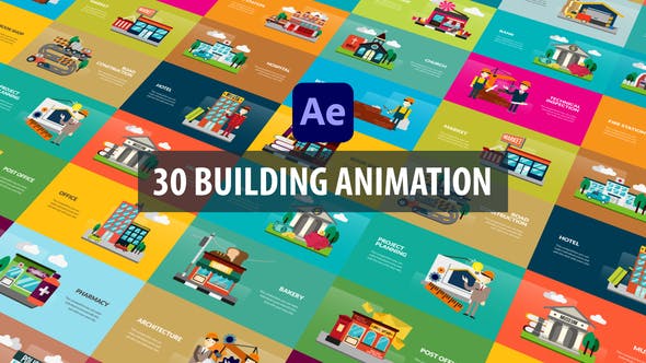 Videohive Building Animation After Effects 32526197
