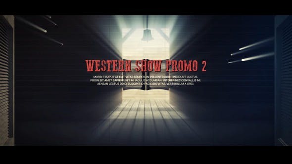 Videohive Western Show Promo V2 24132731