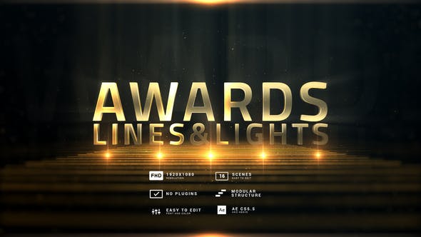 Videohive Awards Lines&Lights 26895896
