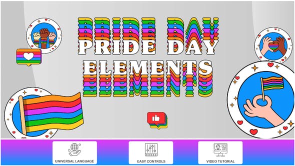 Videohive Pride Day Elements 32259440