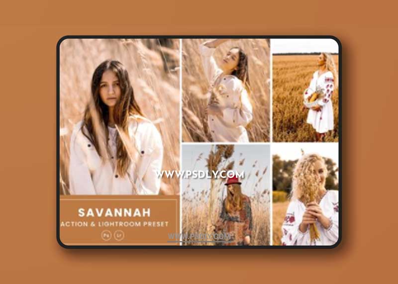 Savannah Photoshop Action & Lightrom Presets