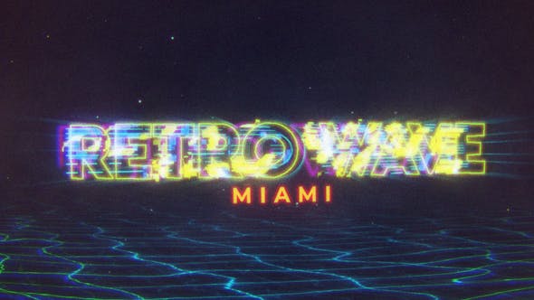Videohive Retro Wave Intro 30466721