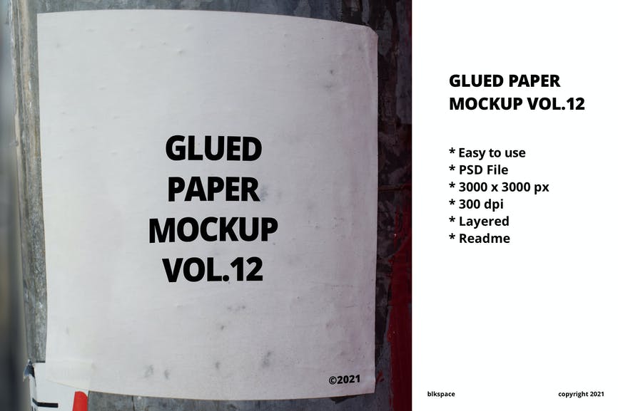 Glued Paper Mockup Vol.12