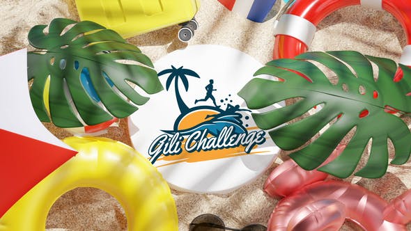 Videohive Beach Tropical Logo Reveal 3D 32981365