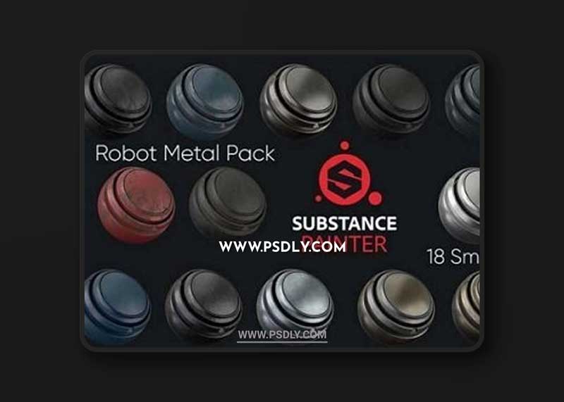 18 Robot Metal Substance Painter Smart Material Pack