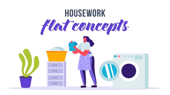 Videohive Housework - Flat Concept 33263974