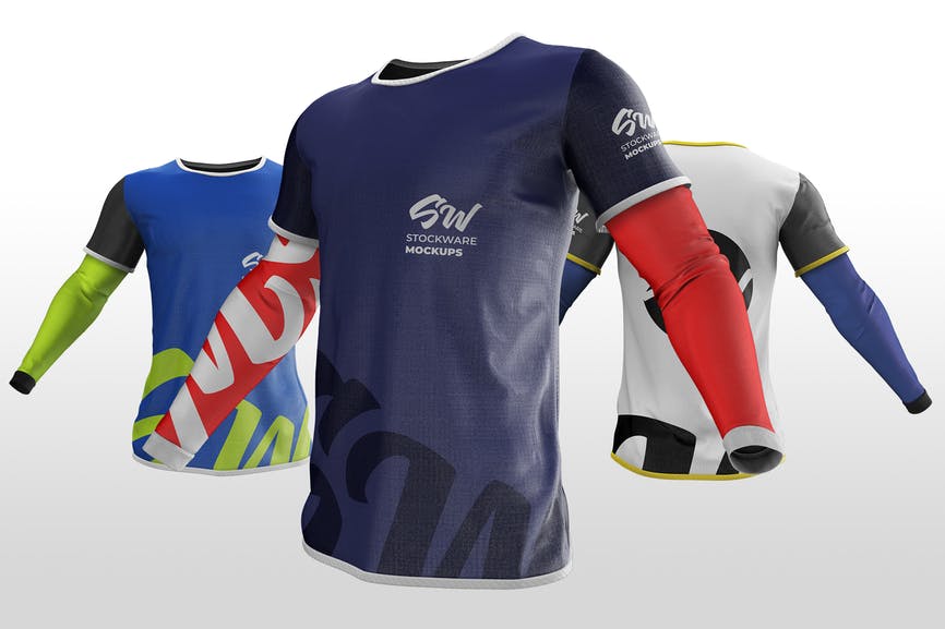 Double-Sleeved T-Shirt Mockup