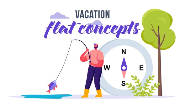 Videohive Vacation - Flat Concept 33008004