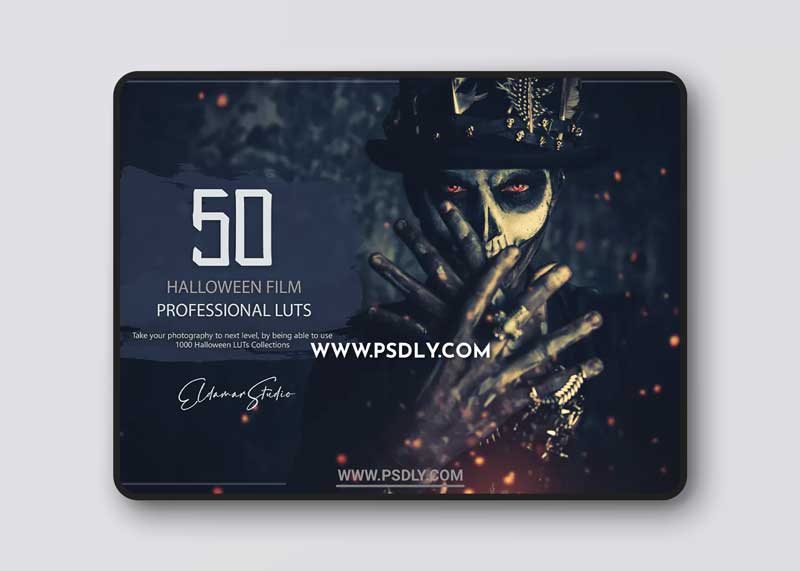 50 Halloween Film LUTs and Presets Pack