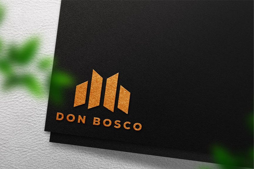 luxury map logo mockup