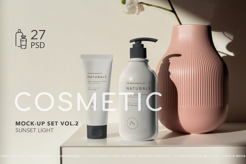 Cosmetic Mock-Up's Sunset Light vol.1