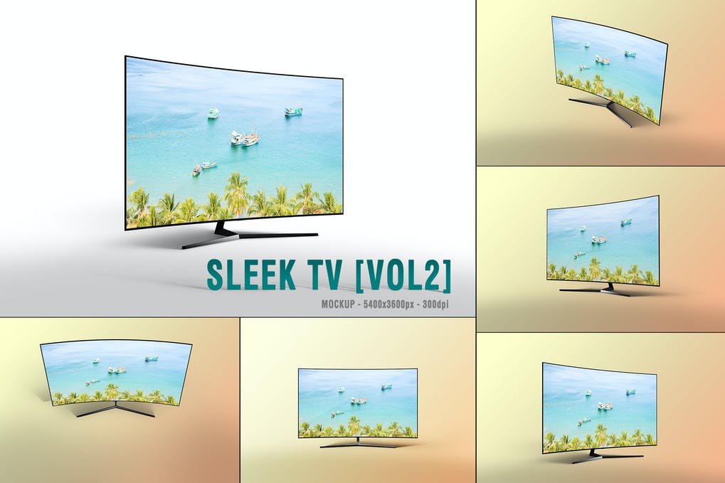 Sleek TV Mockup [VOL2]