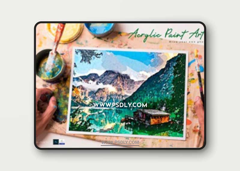 Acrylic Paint Art - PS Action 14075659