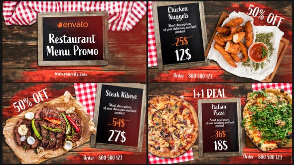 Videohive BBQ Menu - Restaurant Promo 33124422