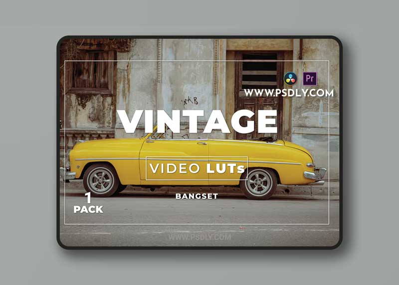 Bangset Vintage Pack 1 Video LUTs