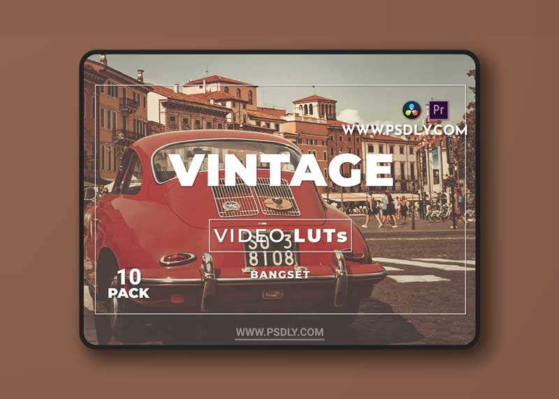 Bangset Vintage Pack 10 Video LUTs