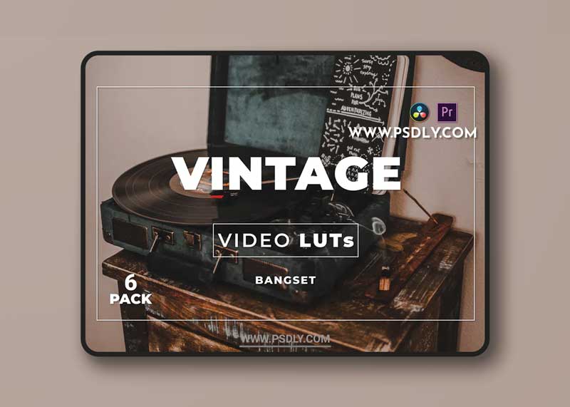 Bangset Vintage Pack 6 Video LUTs