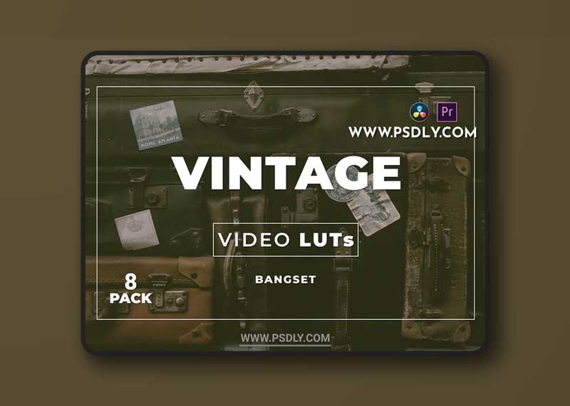 Bangset Vintage Pack 8 Video LUTs