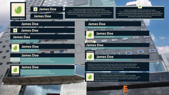 Videohive Corporate Lower Third Pack 8429570