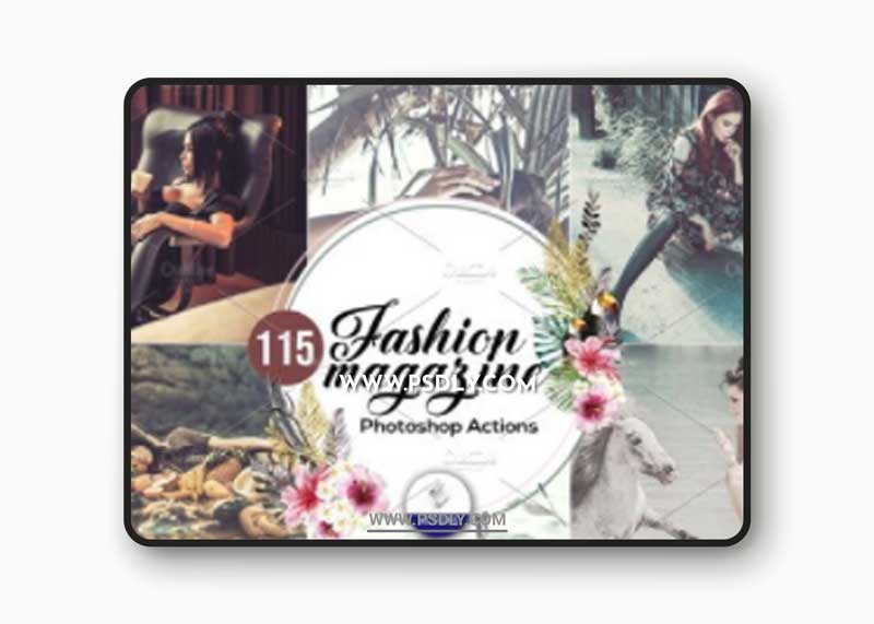 CreativeMarket - 115 Fashion Magazine Photoshop Actions 3937428