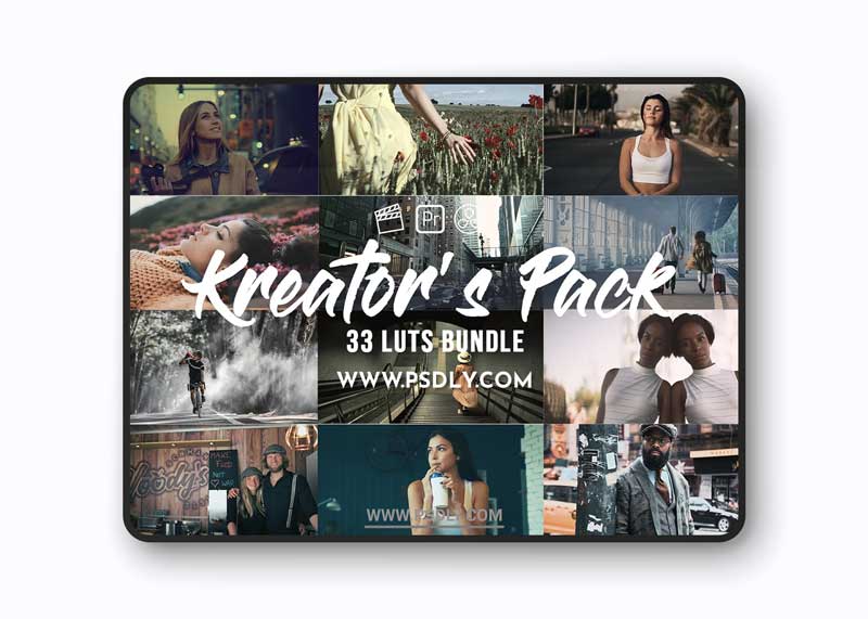 CreativeMarket - Kreator's Pack 33 Video LUTs Bundle 6277753