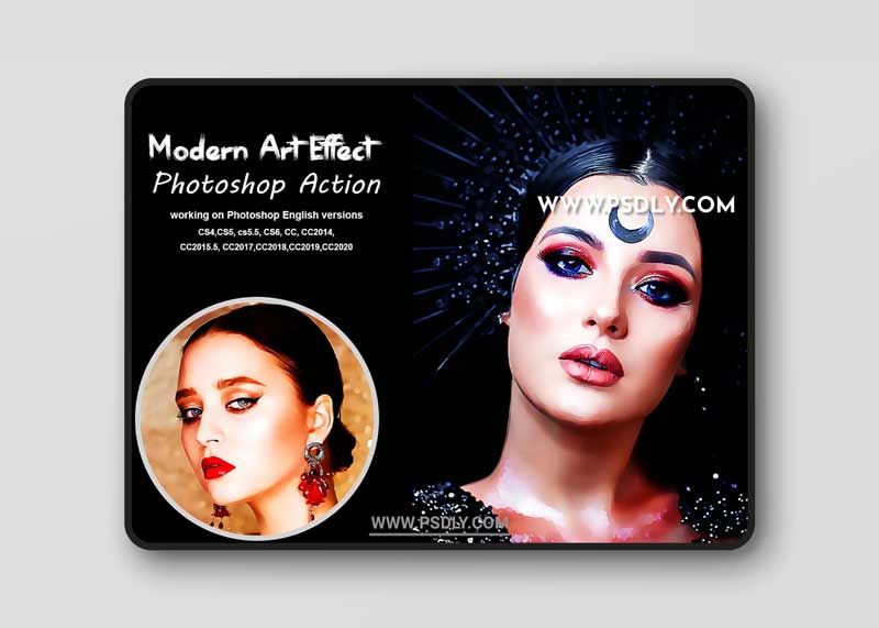 CreativeMarket - Modern Art Effect Photoshop Action 5378257