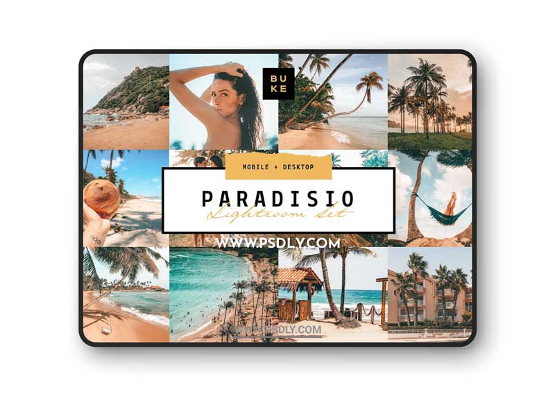 CreativeMarket - Paradisio 8 Lightroom Presets Bundle 3978938