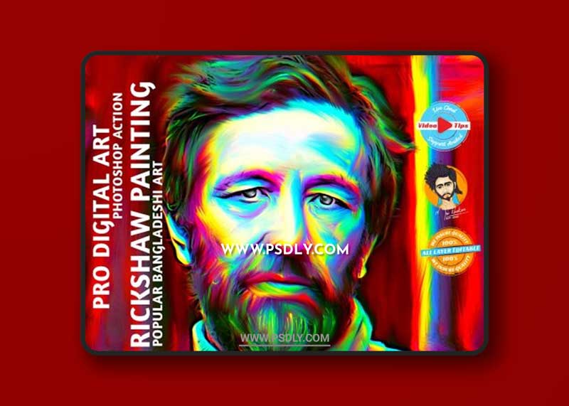 CreativeMarket - Rickshaw Painting PRO Digital Art 6167247