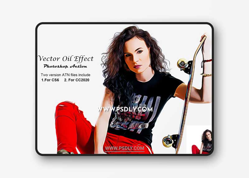CreativeMarket - Vector Oil Effect PS Action 5300337