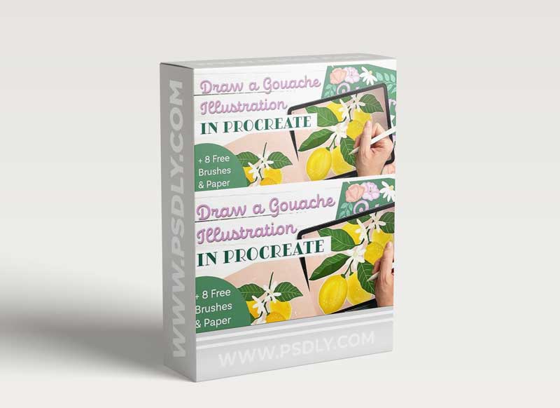 Draw a Gouache Illustration in Procreate + Free Brushes and Paper Texture